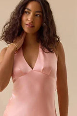 Mabel Satin Mini Dress