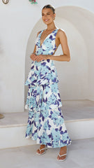 Stasie Maxi Dress - Blue Floral