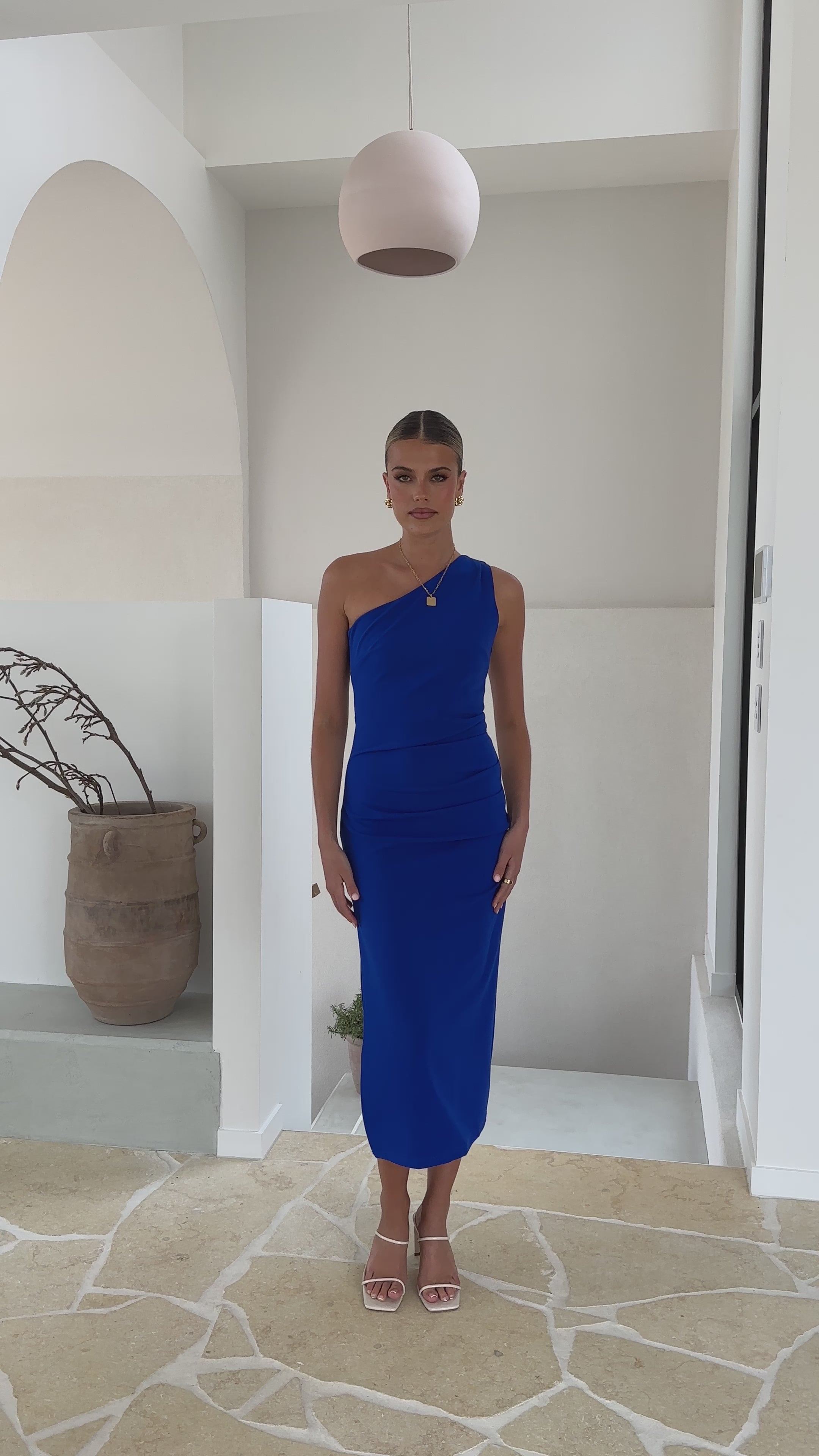 Alaina Midi Dress - Cobalt Blue