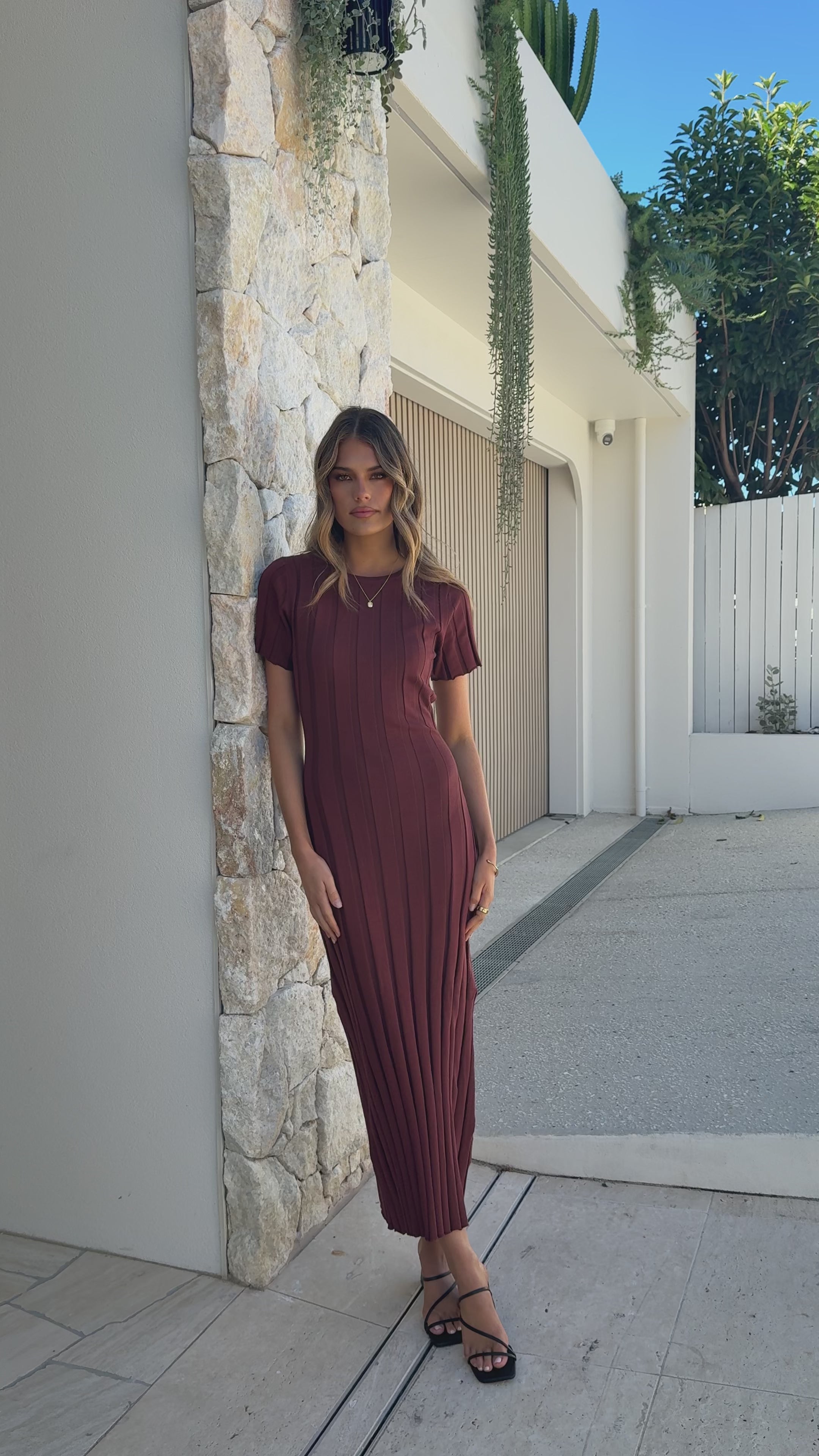 Mari Maxi Dress - Chocolate