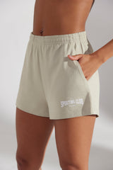 Straight Sweat Shorts in Limestone