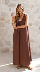 Scout Maxi Dress - Chocolate