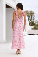 Rosé Midi Dress Pink