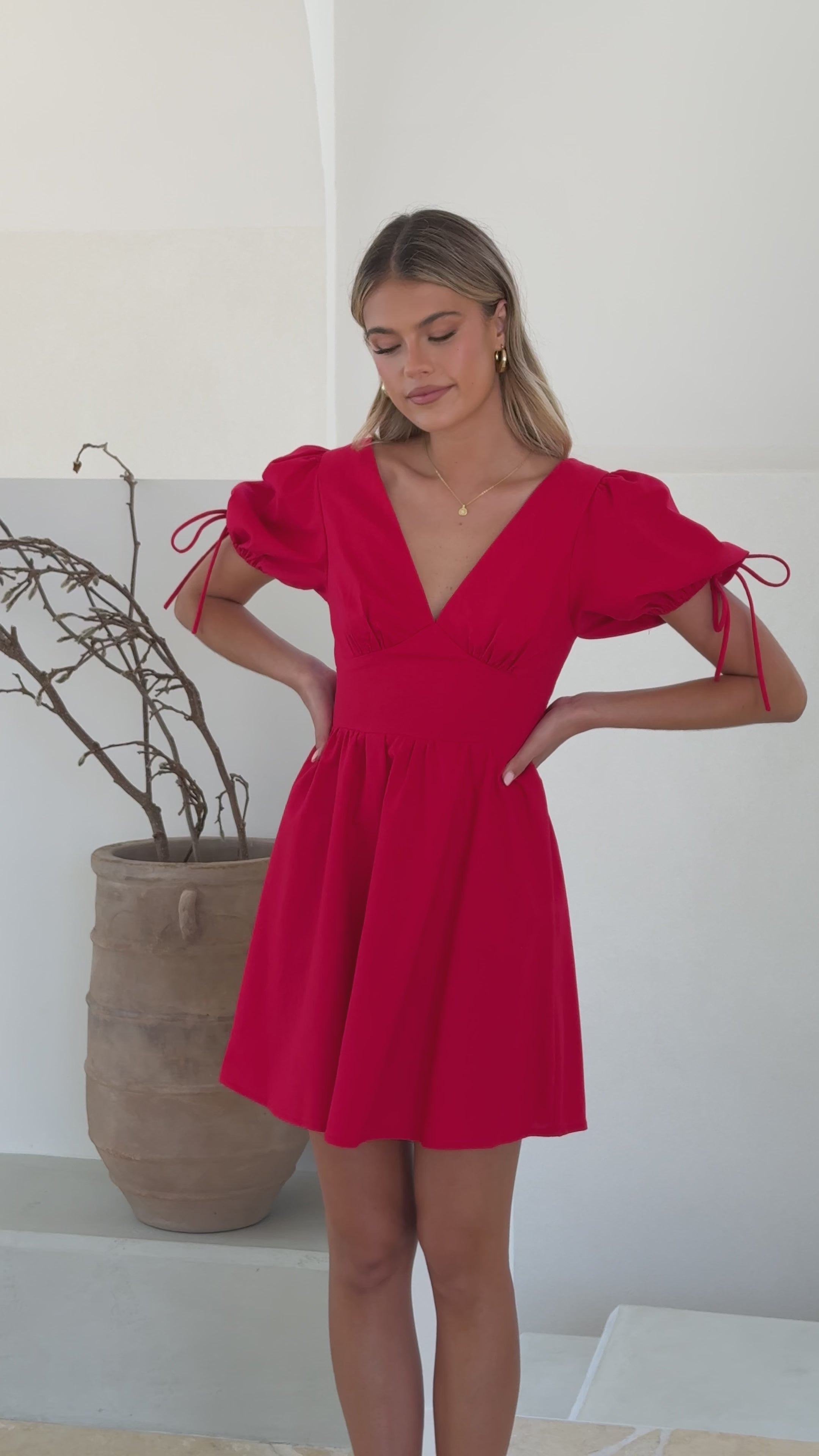 Verve Mini Dress - Red