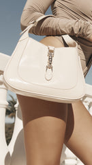 Alix Shoulder Bag - Chalk Crinkle Patent