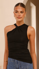 Adamaris Asymmetrical Top - Black