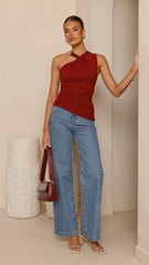 Emerson Top - Burgundy