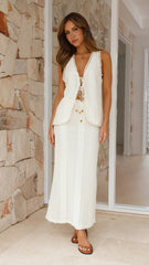 Valonia Maxi Skirt - Beige