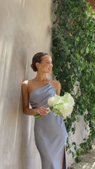 Nyla Maxi Dress - Steel Blue