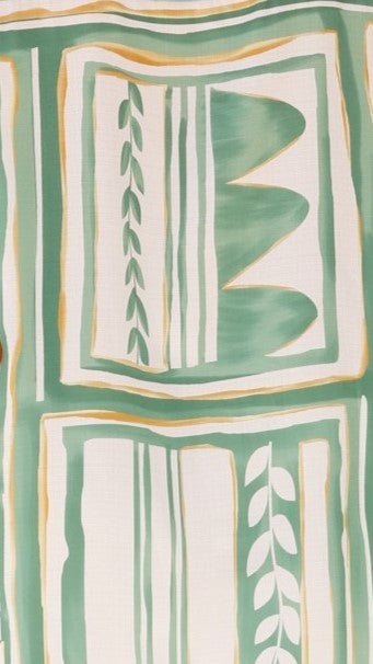 Urika Shorts - Green / White Print