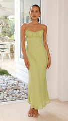 Galina Maxi Dress - Lime