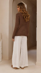 Lakoa Knit Top - Mocha