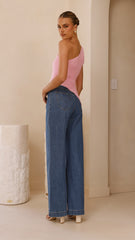 Alyssia One Shoulder Top - Pink