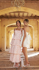 Page Maxi Dress - Peach Floral