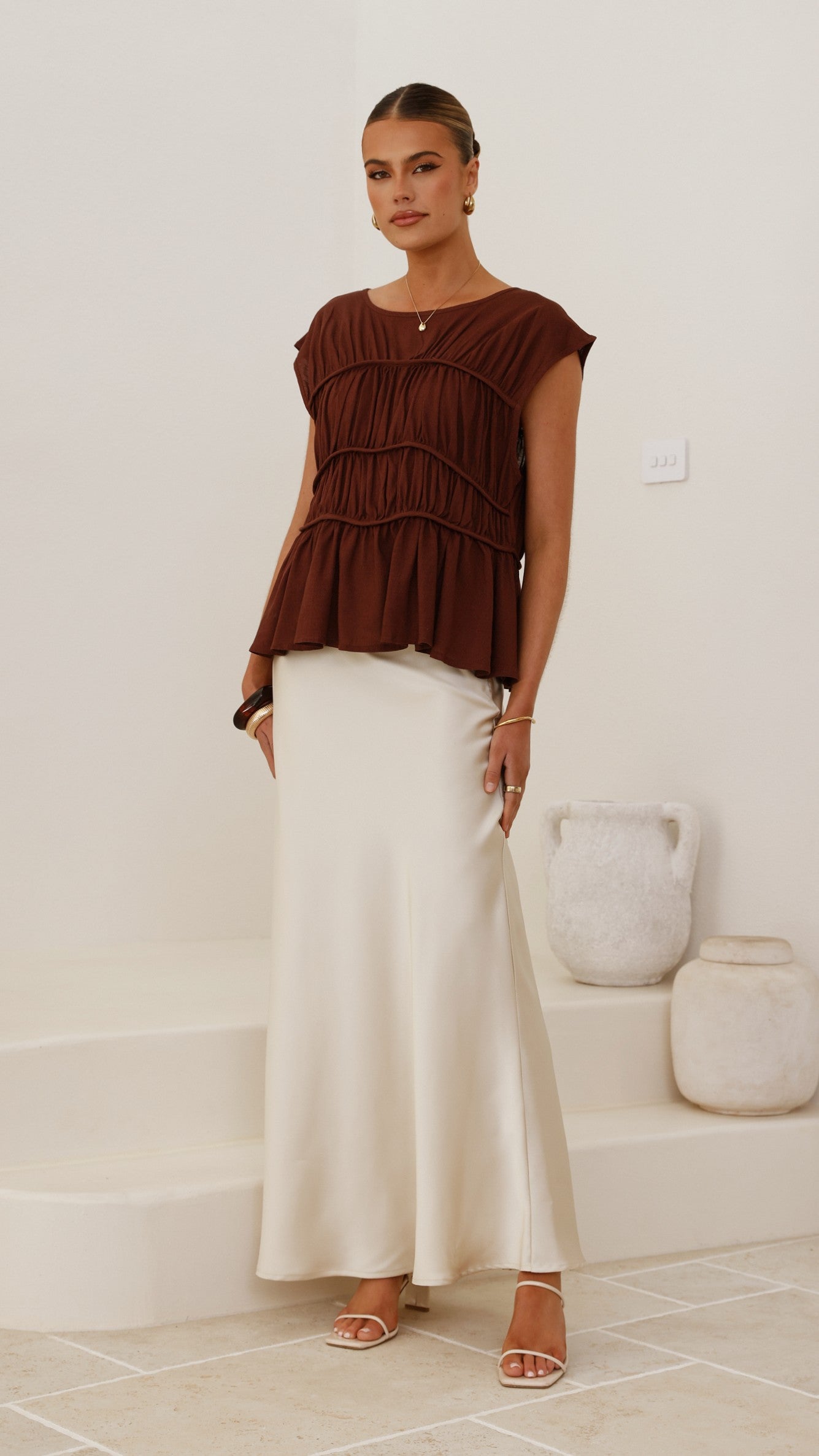 Evelyn Top - Chocolate