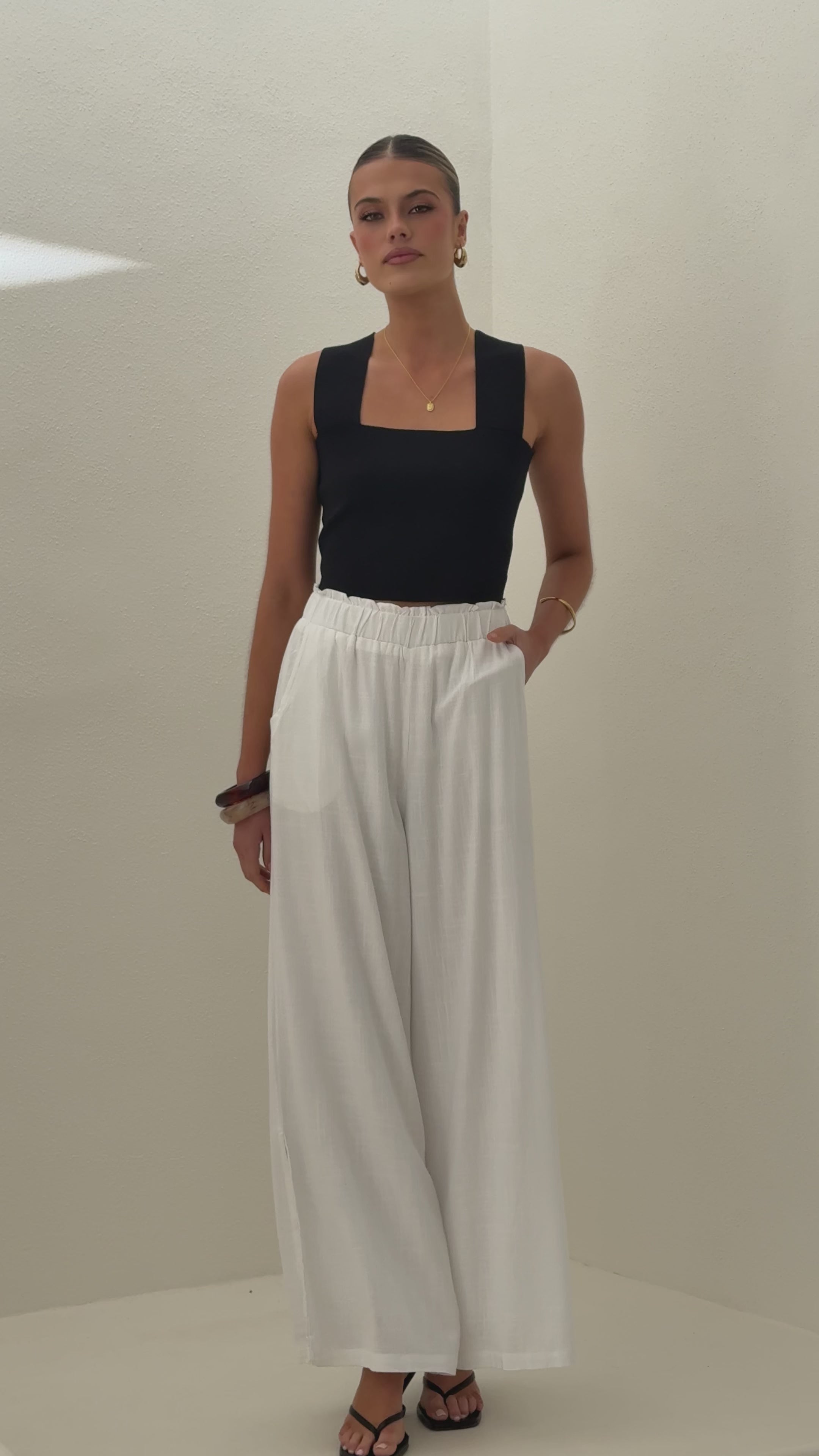 Janelle Pants - White