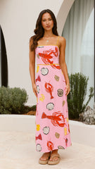 Oceania Maxi Dress - Shell Lover Print