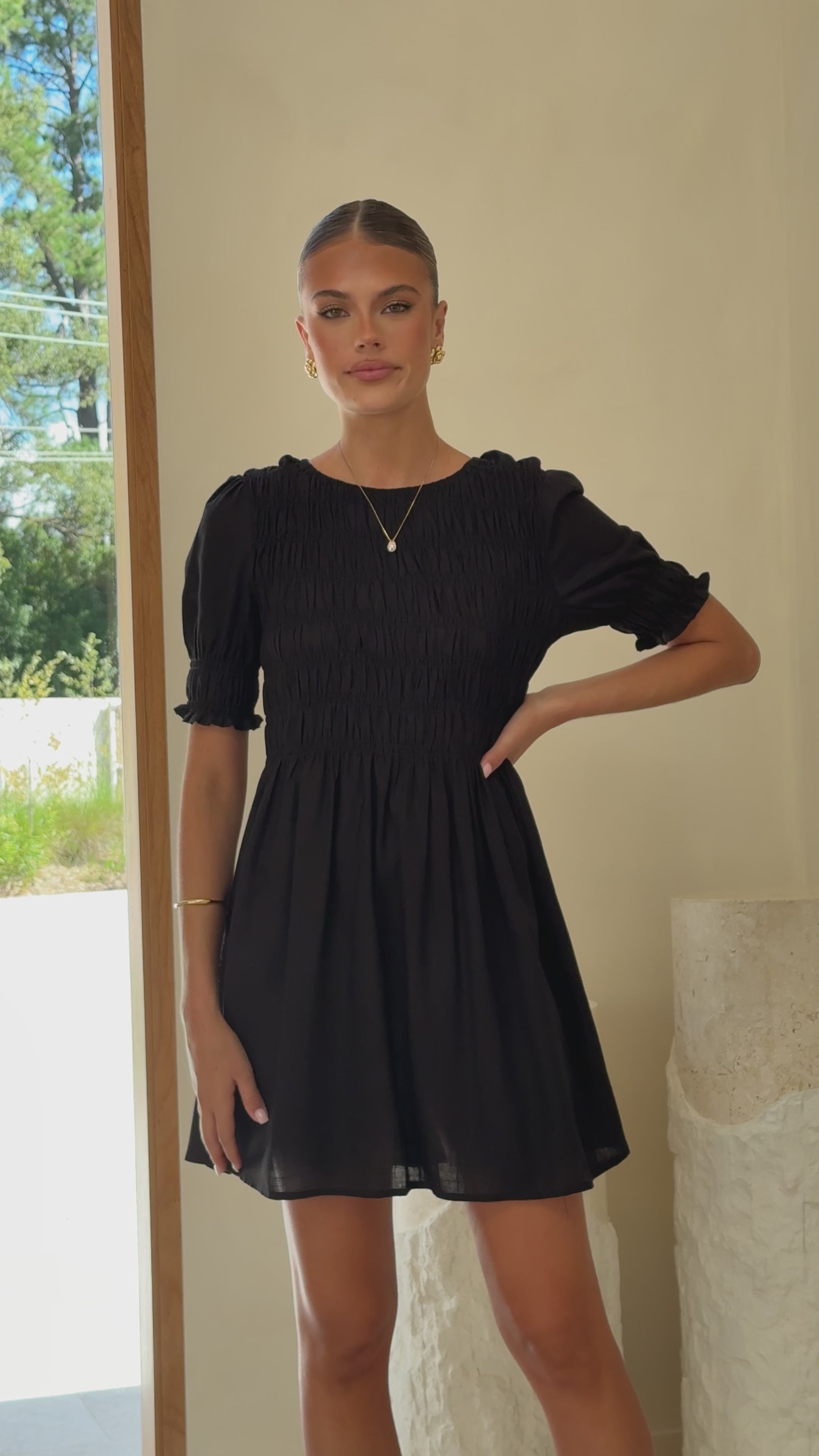 Yana Mini Dress - Black