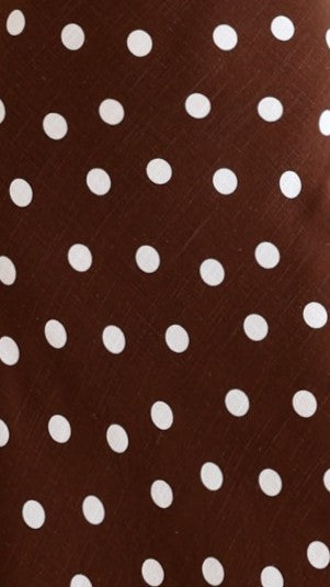 Janae Top and Shorts Set - Brown/White Polka