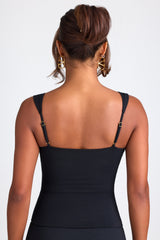 Joie-Modal Sweetheart-Neck Top in Black