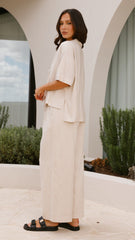 Lexi Linen Pants - Natural