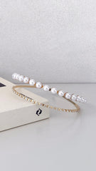 Sinclair Headpiece - Gold/Pearl