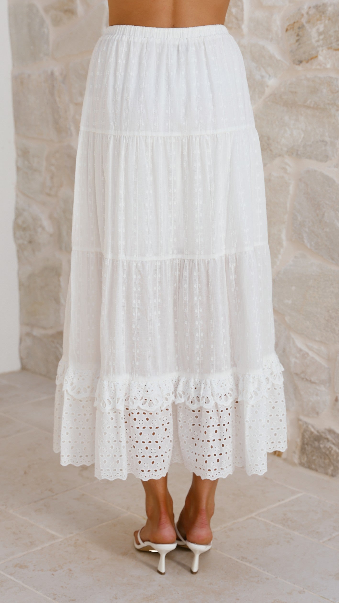 Majella Maxi Skirt - White