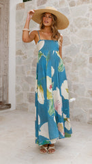 Giana Maxi Dress - Blue Orchid