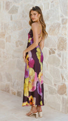 Helenie Maxi Dress - Purple/Yellow Floral