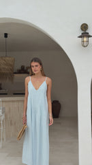 Aspen Maxi Dress - Baby Blue