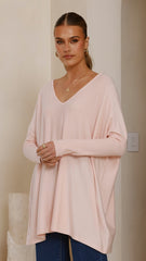 Amalia Knit Top - Blush