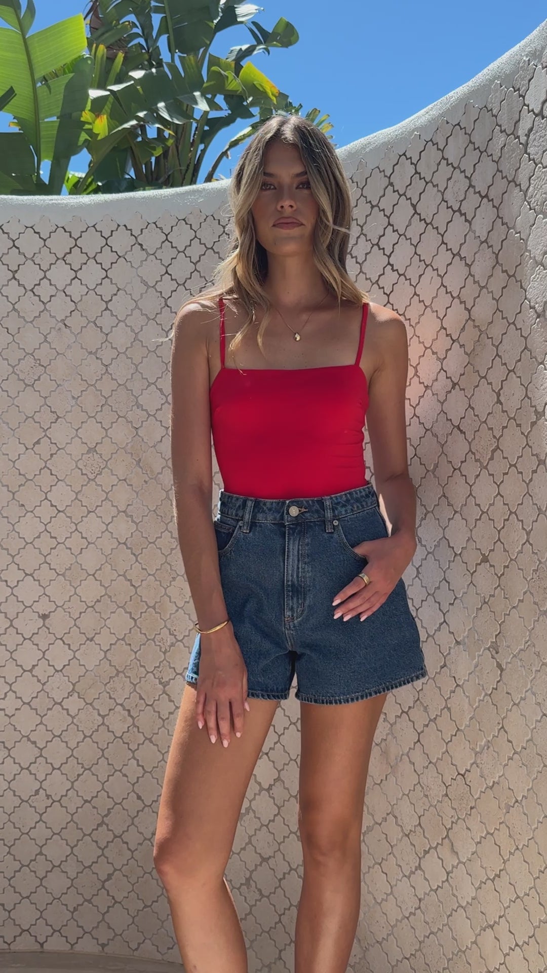 Amos Bodysuit - Red