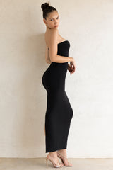 Kali-Bandeau Maxi Dress in Black