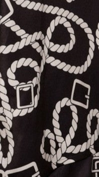 Fergie Pants - Black / White Print