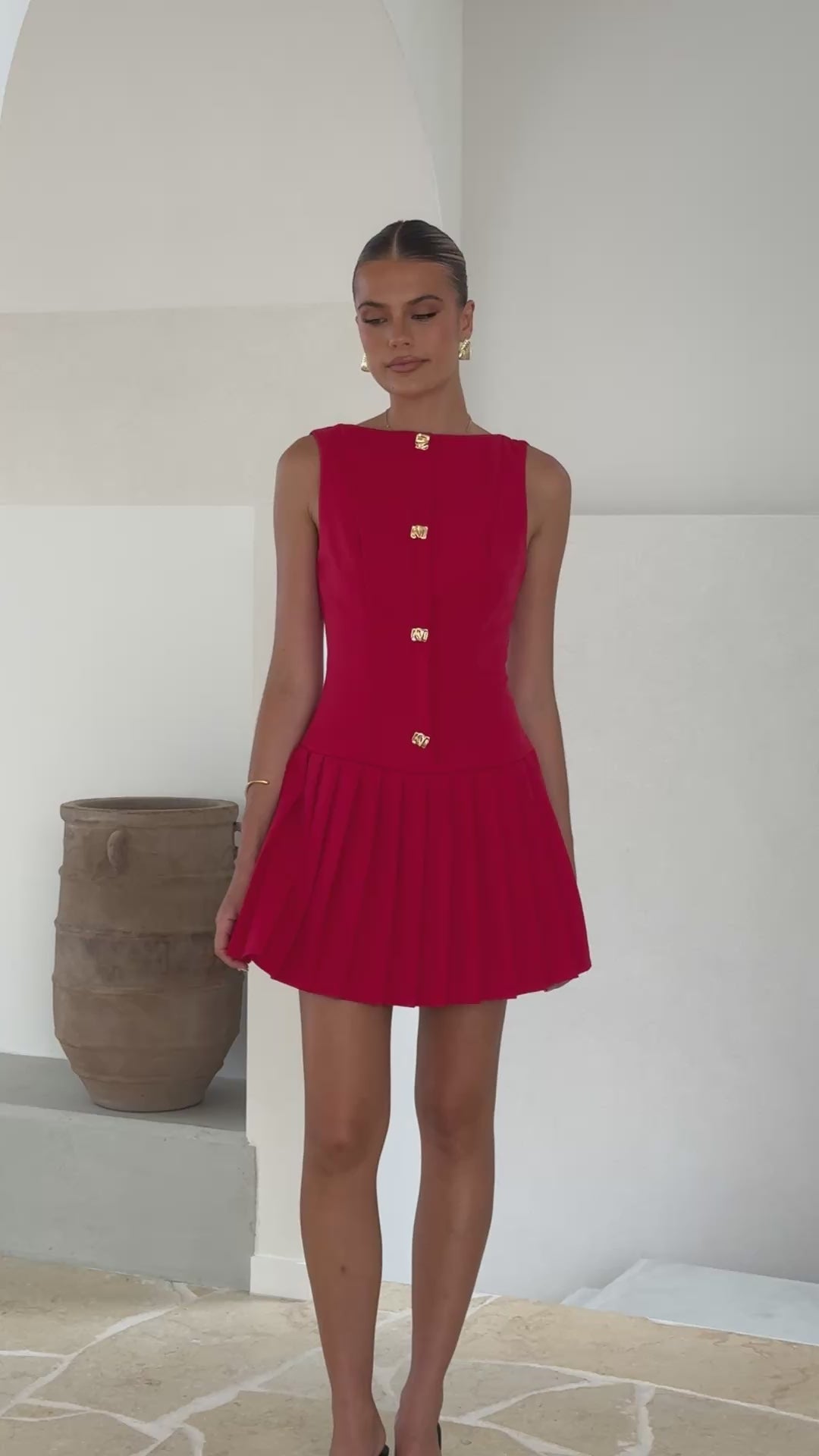 Vesperus Mini Dress - Red