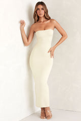 Kali-Bandeau Maxi Dress in Ivory