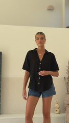 Jaime Button Up Shirt - Black