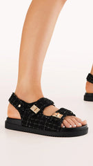Lillian Flats - Black Boucle