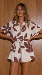 Santorini Playsuit - Belle Femme