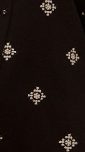 Deni Button Up Shirt - Black/Beige