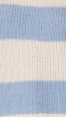Dante Knitted Sweater - White / Blue Stripe