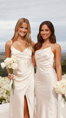 Josephina Midi Dress - Champagne