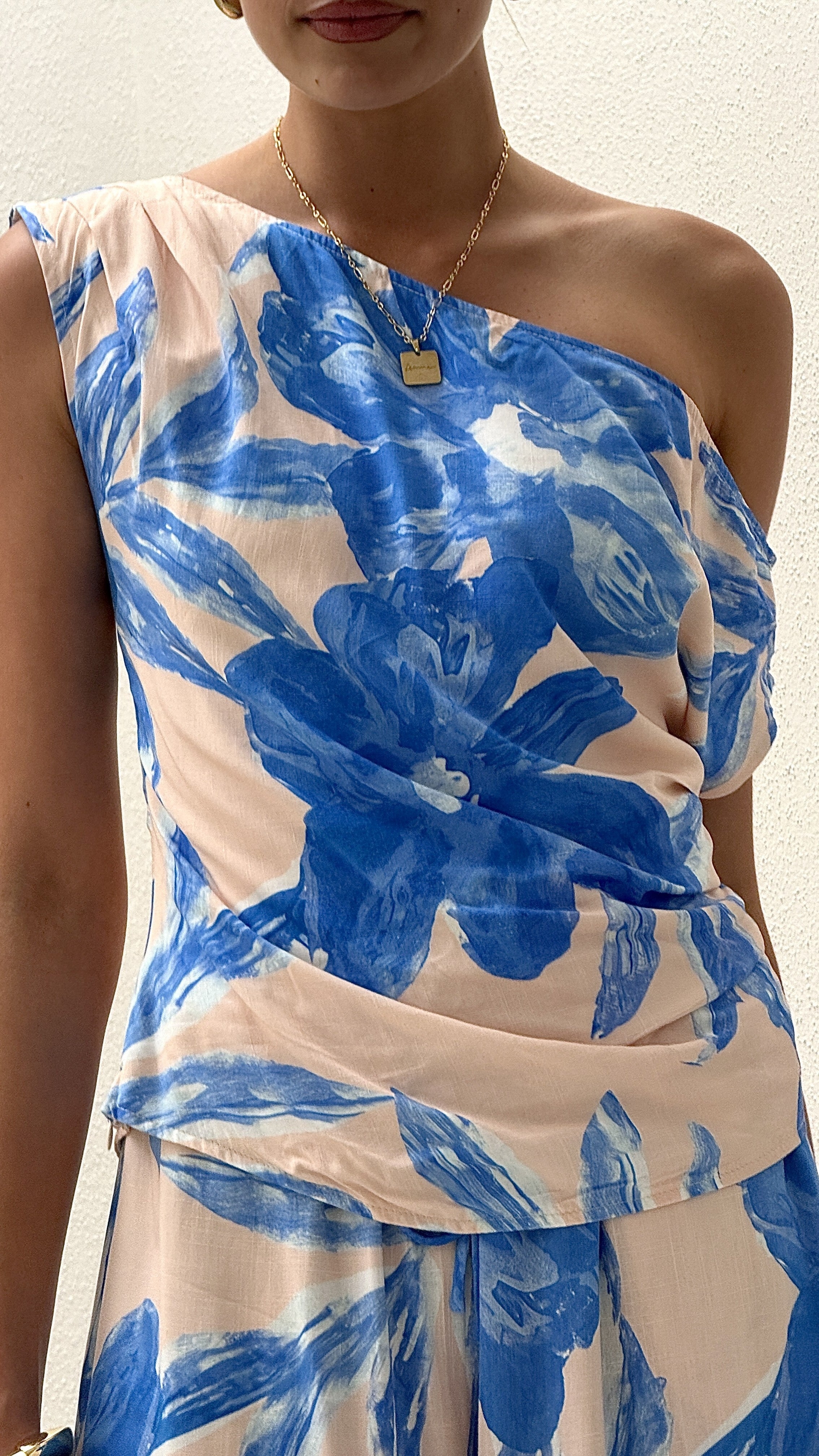 Elani Off Shoulder Top - Junia Print
