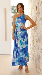 Laken Maxi Dress - Blue Floral