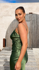 Monte Midi Dress - Olive