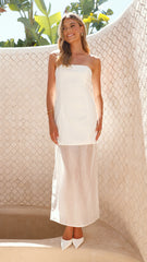 Hazella Maxi Dress - White