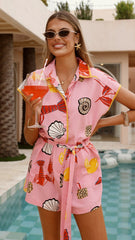 Eilis Playsuit - Shell Lover Print