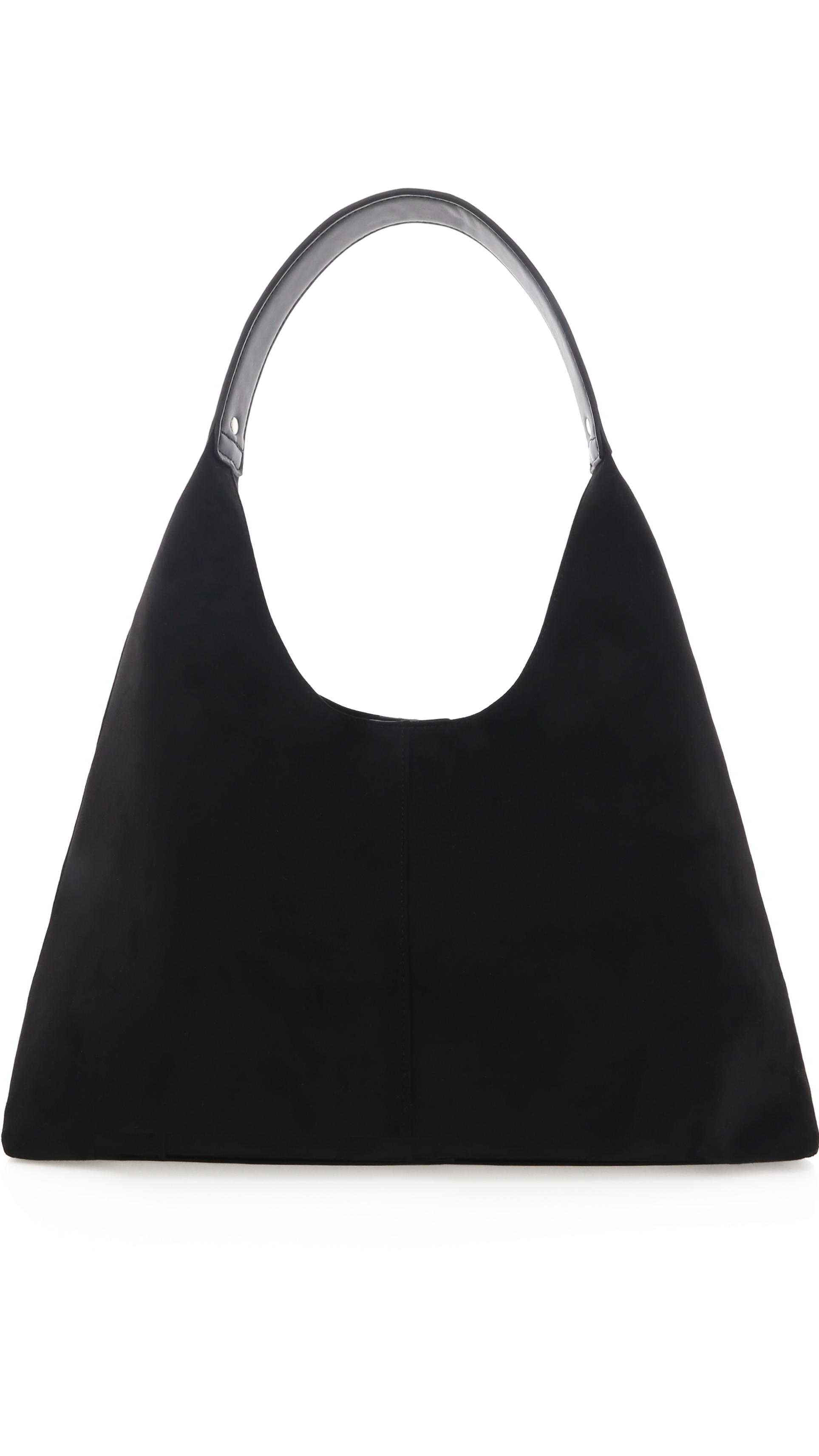Tammy Shoulder Bag - Black Suede