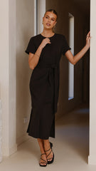 Valier Midi Dress - Black