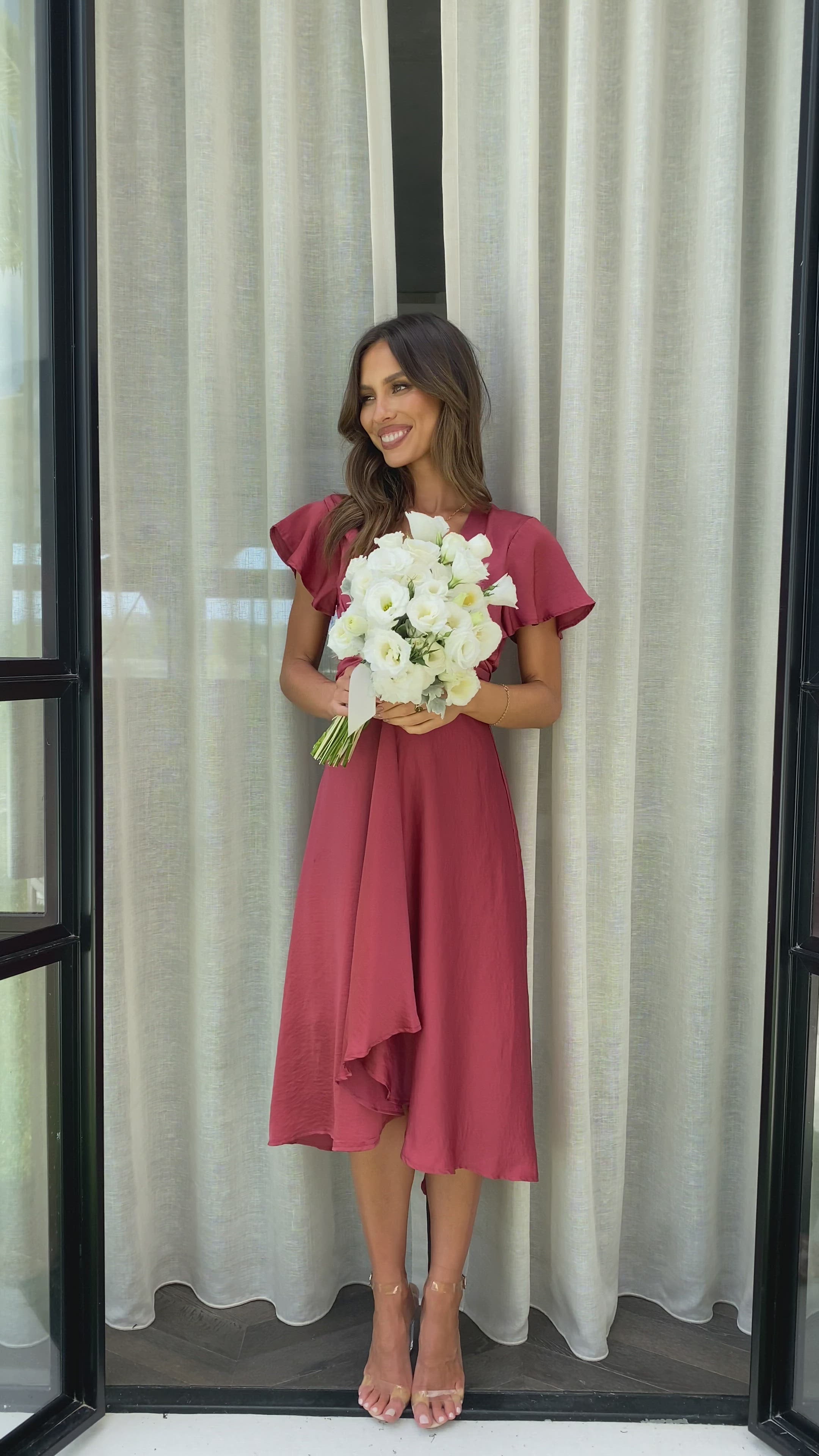 Sunny Daze Dress - Berry